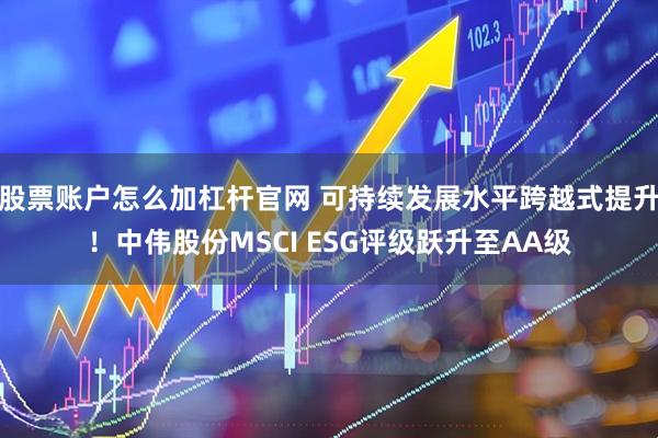股票账户怎么加杠杆官网 可持续发展水平跨越式提升！中伟股份MSCI ESG评级跃升至AA级