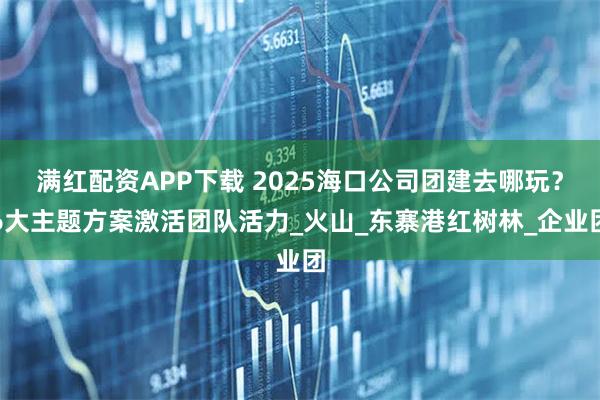满红配资APP下载 2025海口公司团建去哪玩？6大主题方案激活团队活力_火山_东寨港红树林_企业团